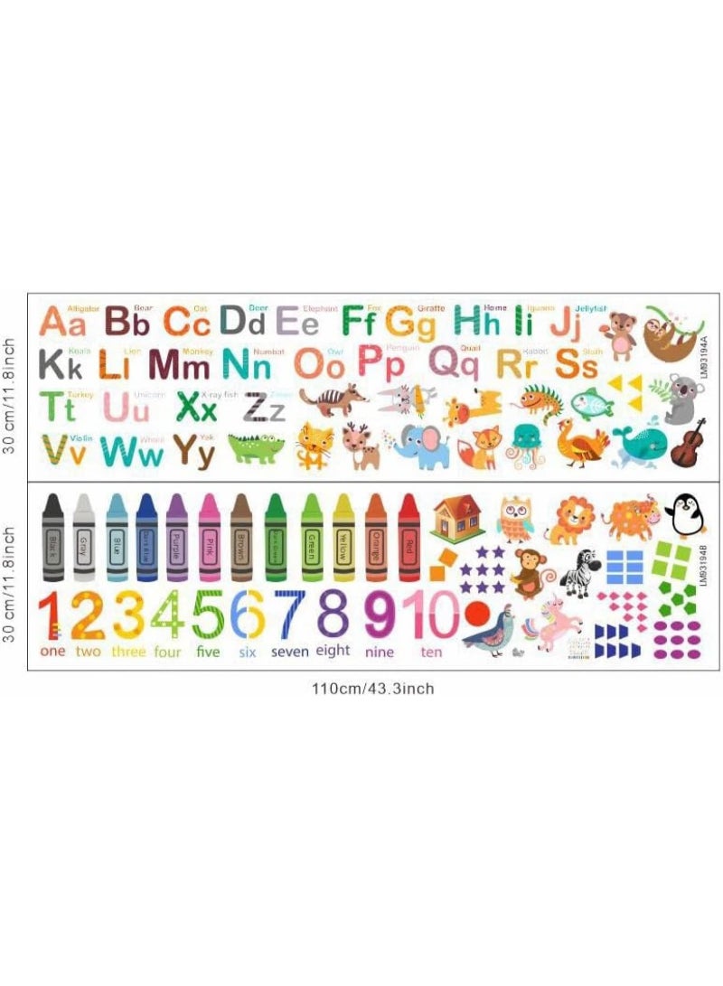 Bluejw Wall Stickers Cartoon Letters Hunting Animal Stickers Decoration For Kid's Room 3D Wall Decals Diy Wall Decoration - Image 5