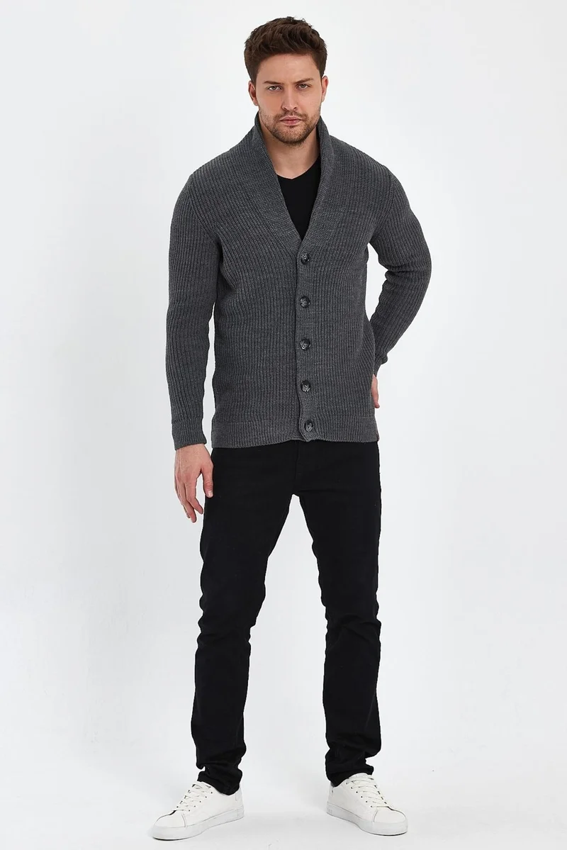 الكسندر جاردي Buttoned Selanik Knitted Cardigan (E23-6705)