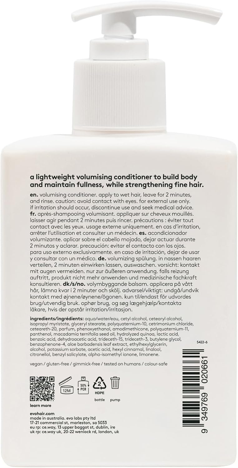 Evo Bride of Gluttony Volumising Conditioner  Protects Hair Colour  Reduces Frizz and Tones Hair Colour  300ml / 101fl oz - Image 2