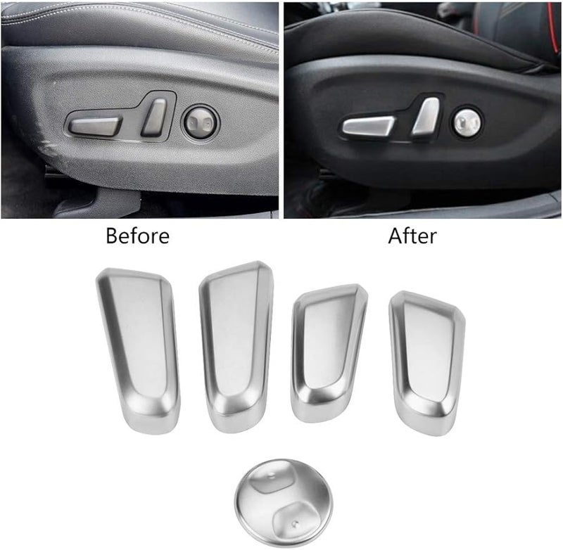 Kia KX5 QL 2015 2018 ABS Silver Seat Trim Cover Adjustment Handle Decoration - Image 5