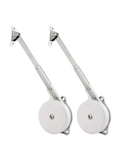 Y&D 70N-120N Soft Close Hydraulic Lid Hinge, Professional Safety Stay Damper Buffer First Slow Lowering Hinge for Storage Treasure Chest Cabinet Door, Pack of 2  - Image 1
