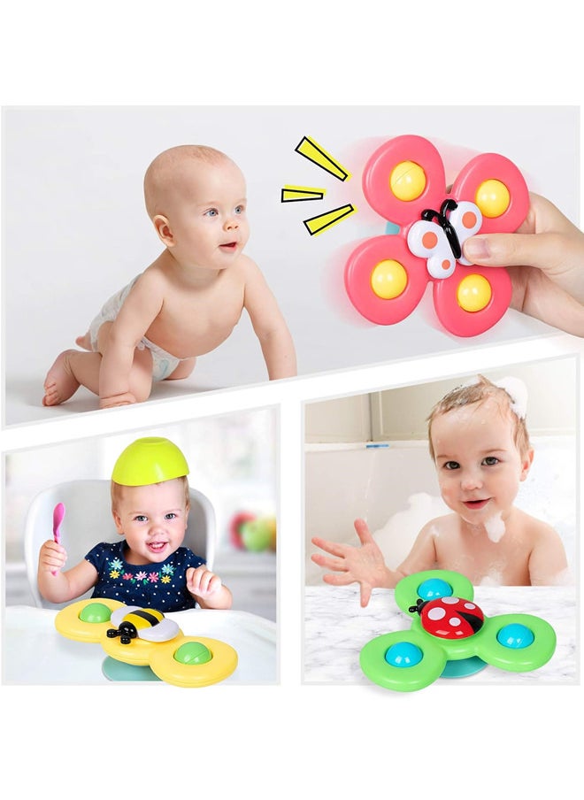 General Travel Toys for Toddlers: Suction Cup Spinner Toys for Boy Girl Birthday Gift - Sensory Spinning Baby Bath Toys  - Image 4