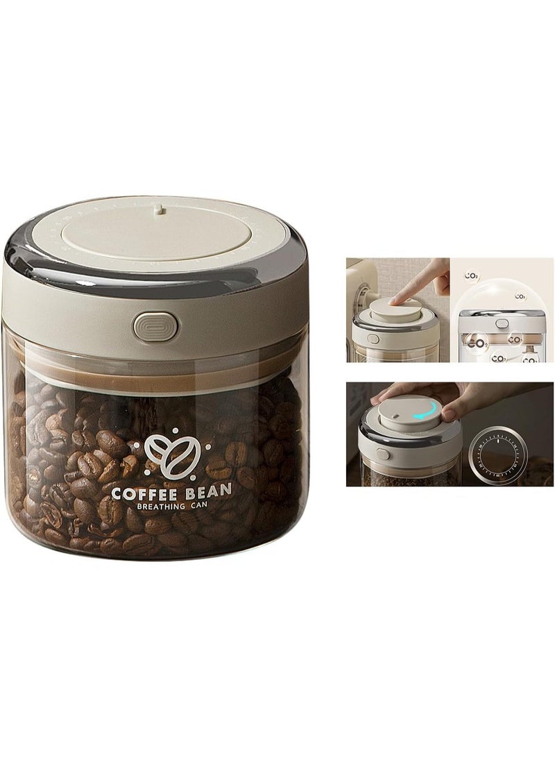 RUIYADA Coffee Canister with Premium Glass - Airtight Coffee Container with One-Way CO2 Valve and Freshness Tracker, Perfect for Coffee Bean Storage, 17oz/500ml - Image 1
