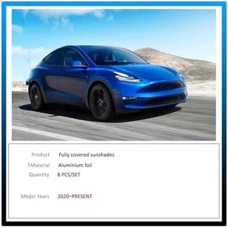 Yurefax Car Sun Shades for Tesla Model Y - Image 4