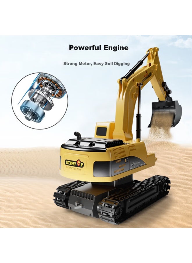 Sodeep Children's Day Birthday Gift Toy Boy Remote Control Engineering Alloy Excavator Electric Model Car - Image 4