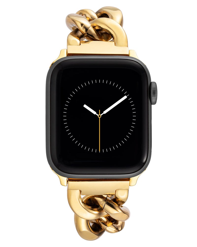 ANNE KLEIN WITHit Anne Klein Fashion Chain Bracelet for Apple Watch Secure Adjustable Apple Watch Replacement Band Fits Most Wrists 424445mm Gold - Image 2