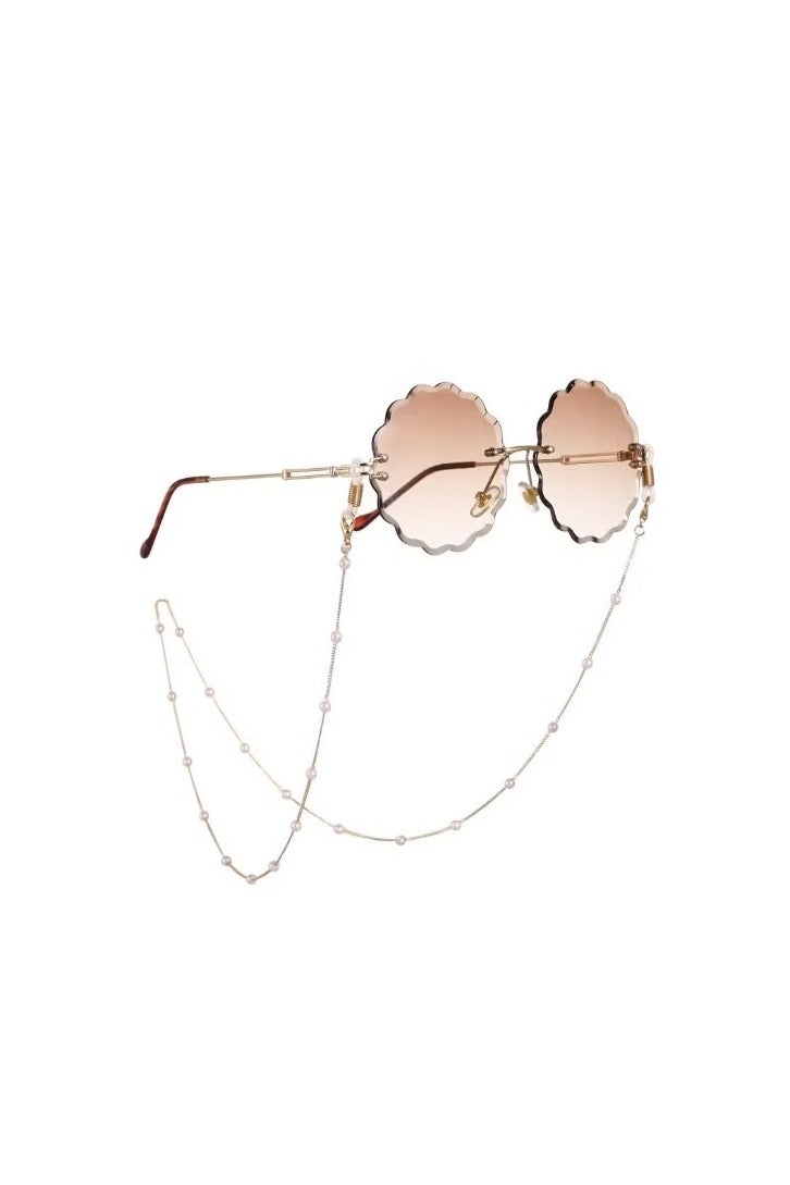 2 PCS Pearl Eyeglass Chains Strap Necklace Glasses Reading Eyeglasses Holder Strap Cords Lanyards - Image 3