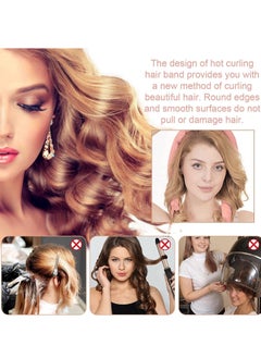 KASTWAVE No Heat Curling Iron Headband, Lazy Curling Iron Foam Sponge Curling Big Waves, No Heat Wire Curling Headband, For Women Party, Party, Everyday Life  - Image 4