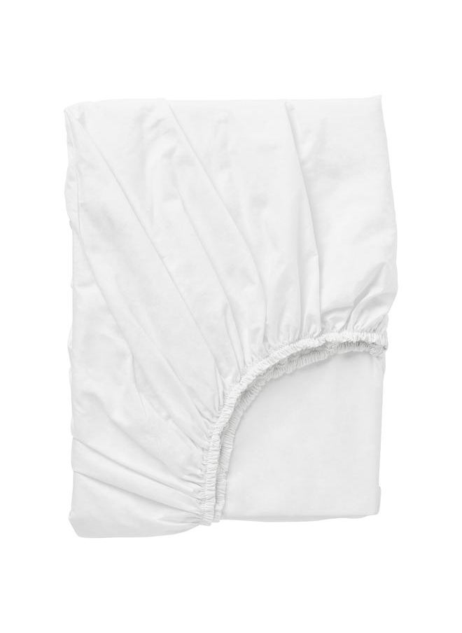 Generic Fitted sheet, white, 160x200 cm  - Image 1