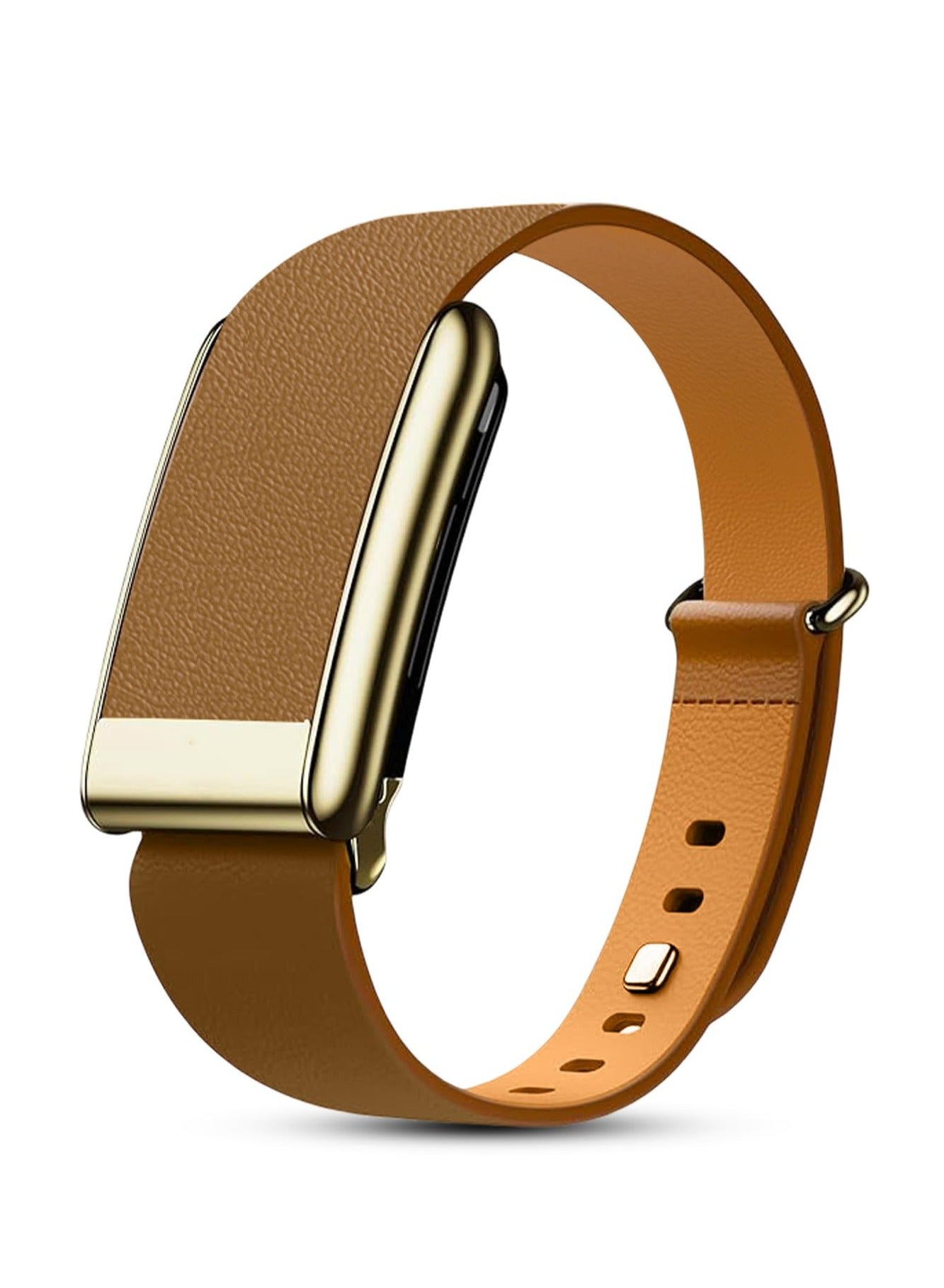 BORTONY Tapered Leather Replacement Band Compatible with Whoop 5.0 One Peak and Life Fitness Tracker Durable & Comfortable For Whoop 5.0