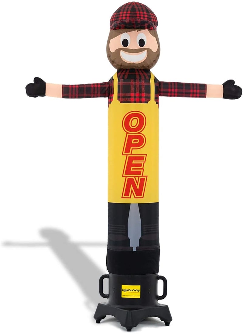 LookOurWay LookOurWay Air Wavers Inflatable Tube Man Set  6ft Open Air Waver with Air Dancer Blower  Inflatable Advertising Tube Guy with Waving Arm and Open Body  Outdoor Business Sign  - Image 2