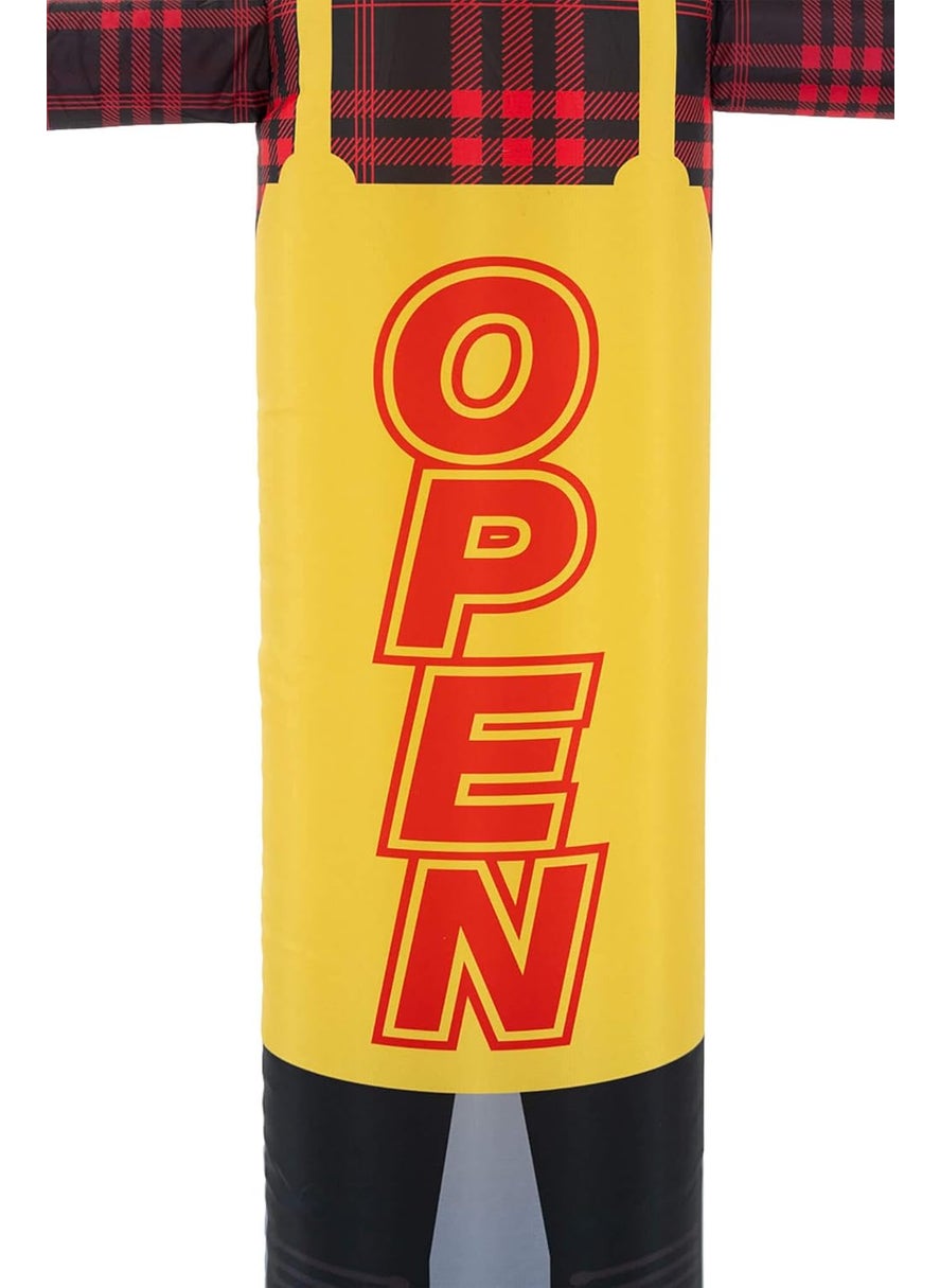 LookOurWay LookOurWay Air Wavers Inflatable Tube Man Set  6ft Open Air Waver with Air Dancer Blower  Inflatable Advertising Tube Guy with Waving Arm and Open Body  Outdoor Business Sign  - Image 5