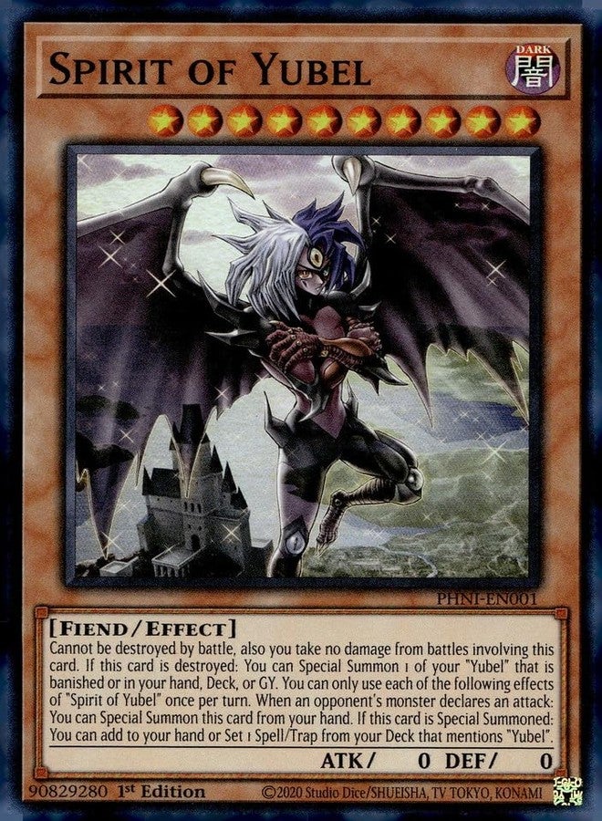 Yu-Gi-Oh! Spirit of Yubel - PHNI-EN001 - Super Rare - 1st Edition