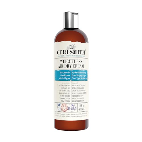 CURLSMITH Curlsmith  Weightless Air Dry Cream  Vegan LeaveIn Conditioner for Any Hair Type Smooths Hair 16 fl oz