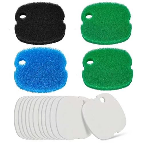 LEWEREST 16 PCS Replacement Canister Filter Pads Compatible with SUNSUN HW-302/505A Polar Aurora 265 GPH CF-300, Aquarium Filter Sponge Pad Fish Tank Bio Floss Media - Image 1
