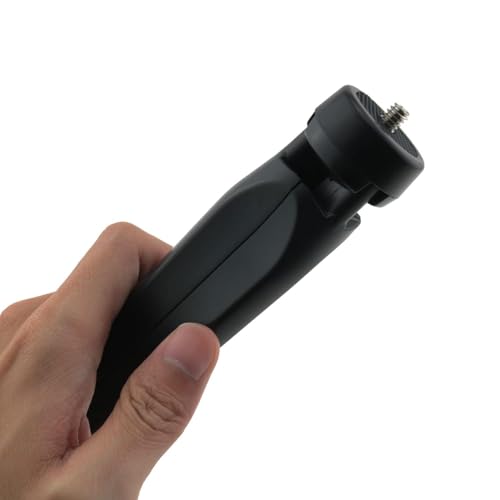 Hanumex 4-in-1 Mini Tripod & Selfie Stick with Gimbal Handle Grip Stabilizer - Adjustable Desktop Stand, Weighted Base, Durable Plastic, 2kg Load Capacity - Ideal for Live Streaming. - Image 2