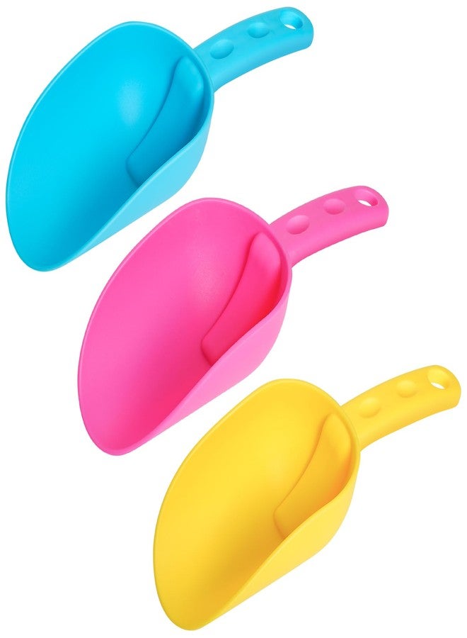 Dsmile 3 Pack Beach Sand Shovel Set for Kids, Colorful Plastic Sand Scoops for Indoor Outdoor Planting Gardening and Sandbox Digging, Snow Shovel Toy Accessories - Image 1