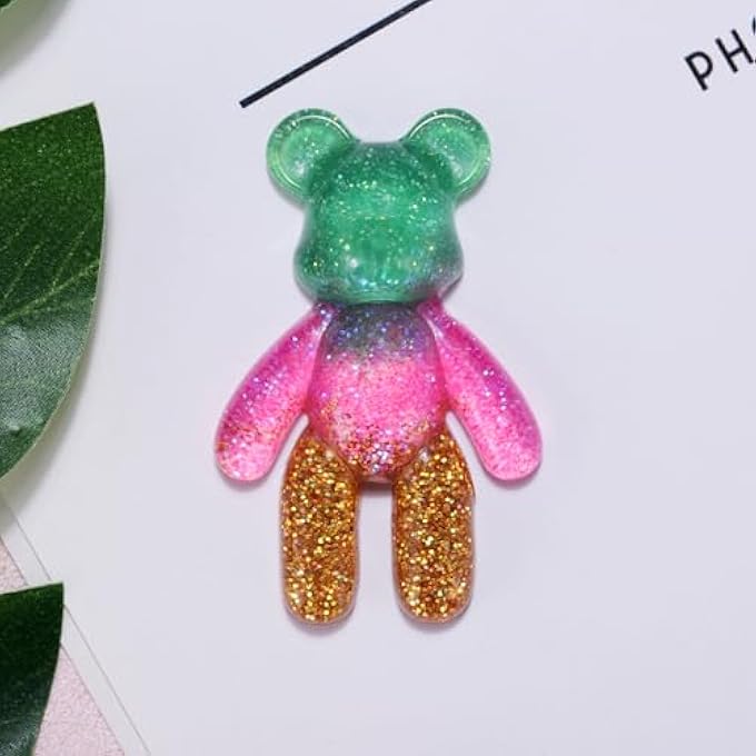 Aesnefe Pocket Bear Hug, Anxiety Relief Gifts, Mental Health Positivity Gift for Anxious Friend, Autism Fidget Gifts for Teen, Surgery Worry Gift, Thoughtful Present for School Anxiety, Green Gold - Image 2