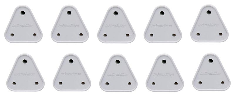 Inditradition Baby Safety Electrical Socket Cover Guards, for 5 amp Sockets, White (Pack of 10) - Image 1