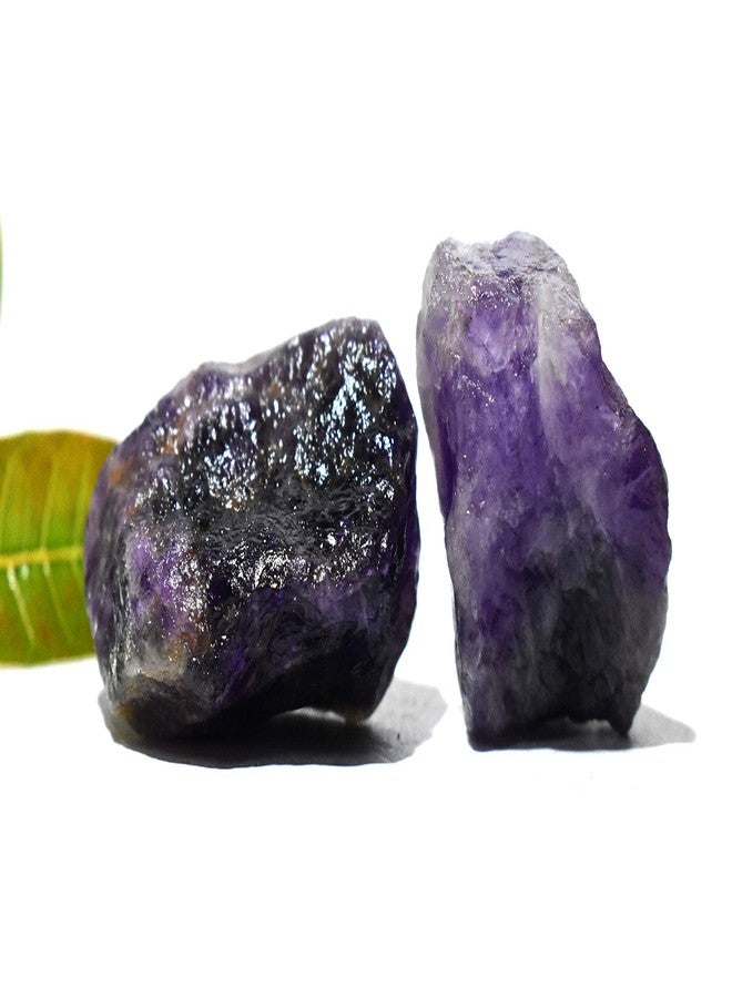 Pyramid Tatva Raw - African Amethyst 50 gm Rough Stone (2-4 pcs approx) Natural Healing Crystal Stone Reiki Chakra Balancing - Image 5