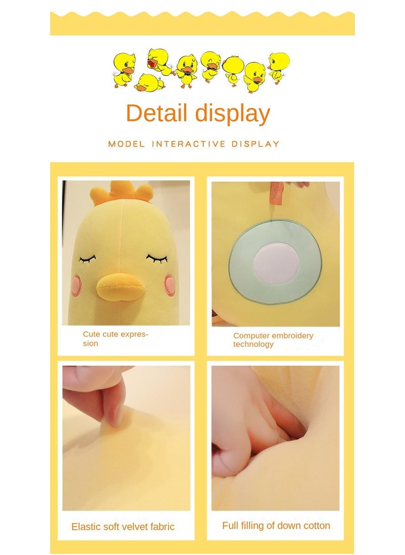 Y&D 1-Piece Yellow Duck Plush Toy Duck Pillow Children's sleeping Dolls  - Image 3