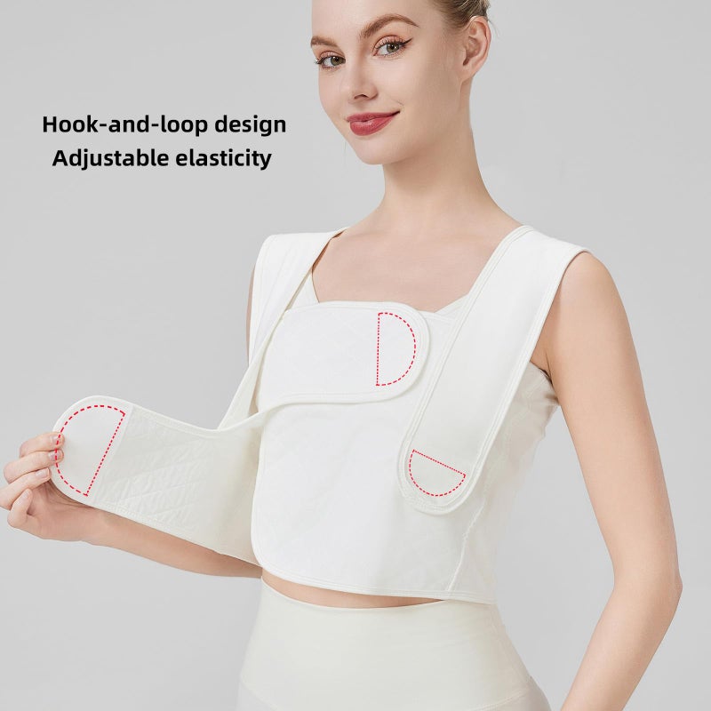TIERSINI Compression Post Mastectomy without Reconstruction, Post Breast Surgery Compression Bandage, Minimally Invasive Surgery Chest Strap Compression Bandage, Medical Recovery Stretch Bandage (XXL) - Image 4