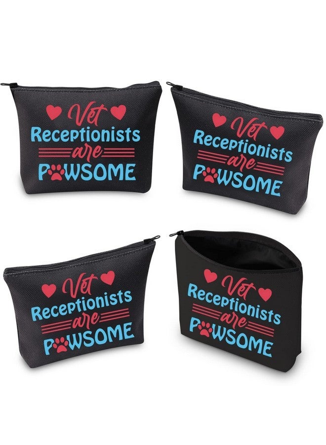 WCGXKO Veterinary Receptionist Gift Veterinary Gift Vet Receptionist Are Pawsome Zipper Pouch Makeup Bag (Vet Receptionist) - Image 3