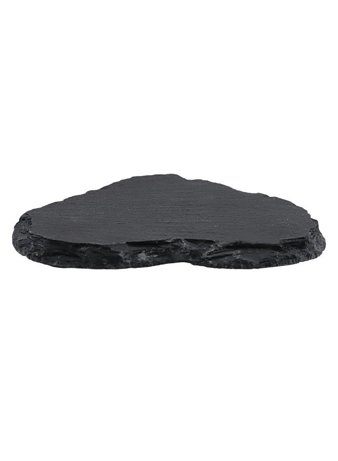 MOUYAT 40 Pack 4x4 Inch Heart Shaped Black Slate Stone Plates, Natural Edge Cheese Board for Charcuterie, Sushi, Appetizers, Laser Engraving Blanks - Image 5