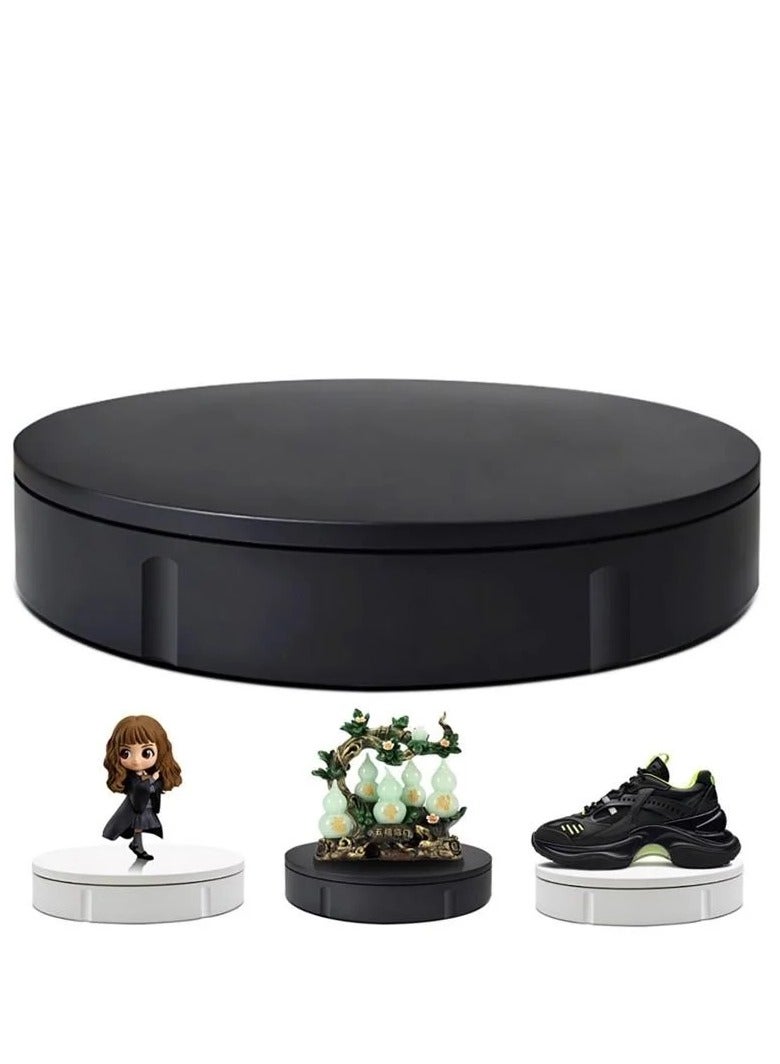 Xria 22cm Electric Rotating Display Turntable with Remote Control, 360° Motorized Photography Stand, 50KG Load, Silent Rotation for Studio, Product Display & Photo Booth - Image 1