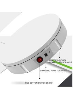 Xria 22cm Rotating Turntable Stand With Remote Control 50KG Load Round Display Stand Studio Shooting Photo Booth - pzsku/ZF2D62FF44DDCF8CB06CBZ/45/_/1734534994/c47627aa-a880-4374-83e6-25750c0b9a9d