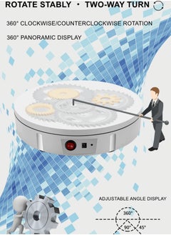 Xria 22cm Rotating Turntable Stand With Remote Control 50KG Load Round Display Stand Studio Shooting Photo Booth - pzsku/ZF2D62FF44DDCF8CB06CBZ/45/_/1734535015/d806cfb2-ec76-49be-bc82-bfbdfc38a4ce