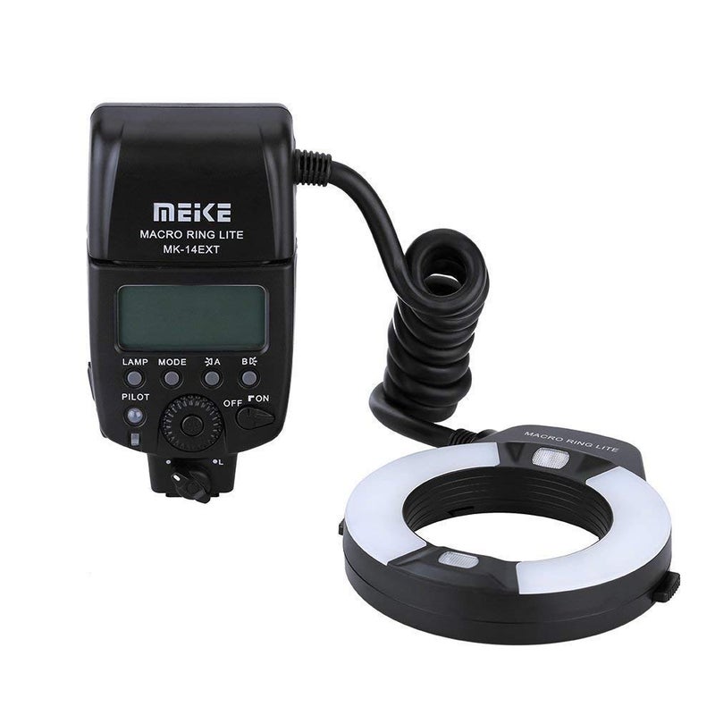 Meke Meike iTTL TTL LED Macro Ring Flash Light for Nikon DSLR Camera, Camera Flash with Hot Shoe Mount d3400 d5600 d5500 d5200 d5100 d7100 d750 d850 d500 d810 d7500 - Image 1