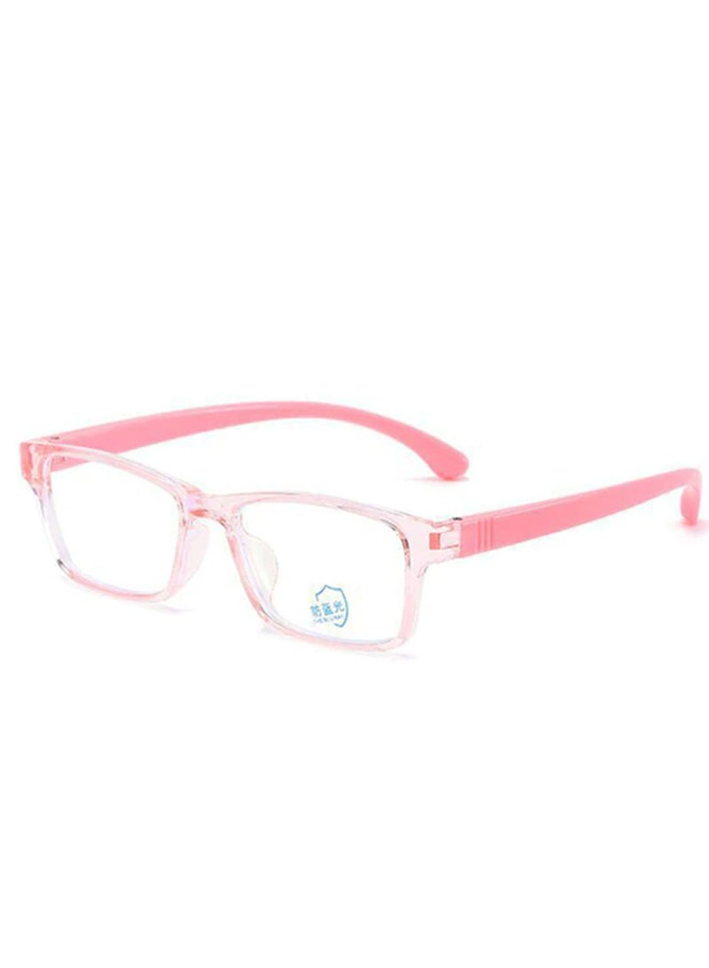 AROAQ Kids Computer Glasses Blue Light Blocking Filter Gaming Goggles Silicone Frame Child Anti Blue Ray Eyewear Pink - Image 1