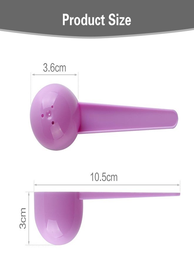 HiempTru 6 Pack Plastic Scoops, 20ml Measuring Spoon with Bottom Hole, Scoop Spoon for Coffee, Protein, Milk Powder (Pink) - Image 2