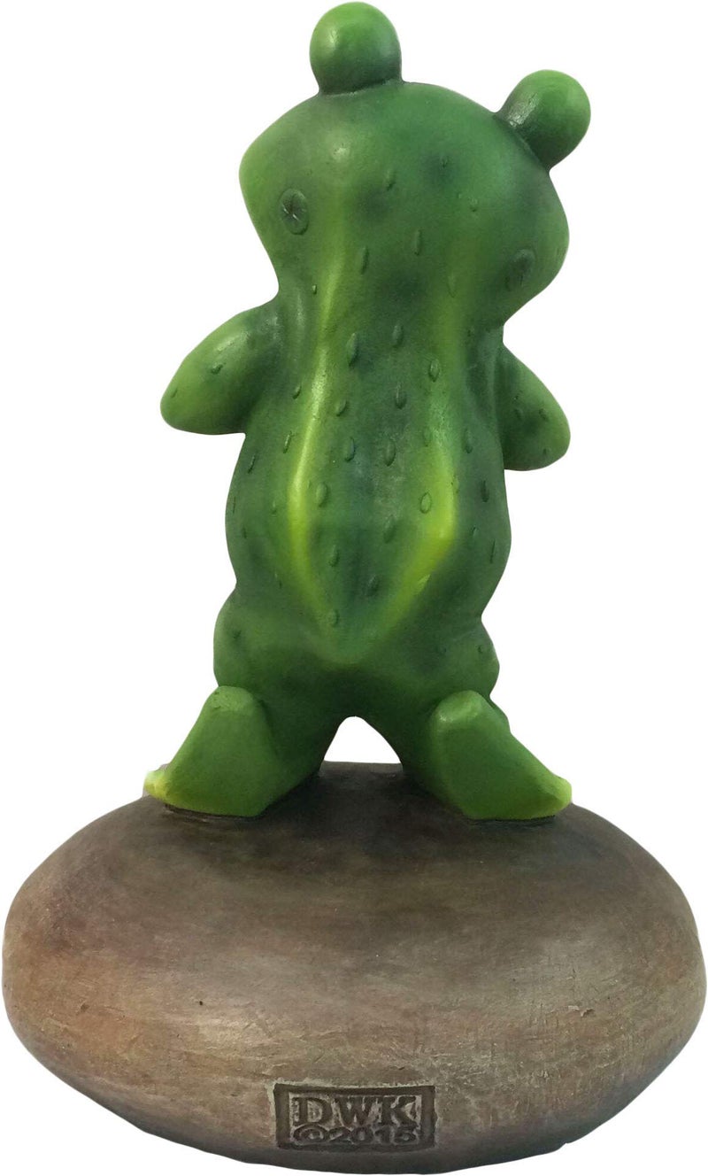 DWK 6.5" Blessed Assurance Inspirational Cute Praying Frog On Rock Statue Novelty Collectible Frog Figurine Christian Religious Garden Decor - Image 4