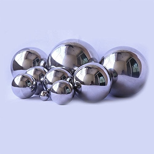 Folytiy Durable Stainless Steel Gazing Balls Hollow Mirror Globe Floating Reflective Ball Polished Shiny Sphere for Home Garden Pond Outdoor Swimming Pool Decoration (10 Inch) - Image 3
