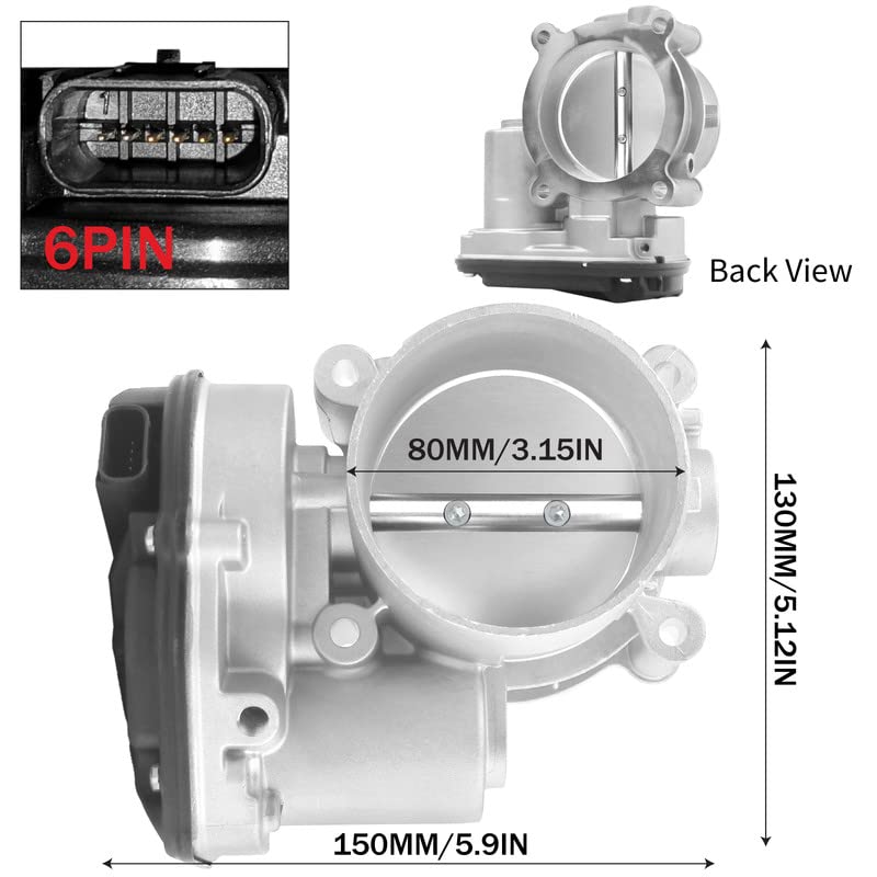 DOSKJOK AT4Z9E926B Electronic Throttle Body Assembly Replacement for Edge 2011-2017 Explorer 2011-2017 F-150 2013-2017 Flex 2013-2017 Mustang 2013-2017 Taurus 2013-2017 Transit MKS MKT MKX MKZ - Image 2