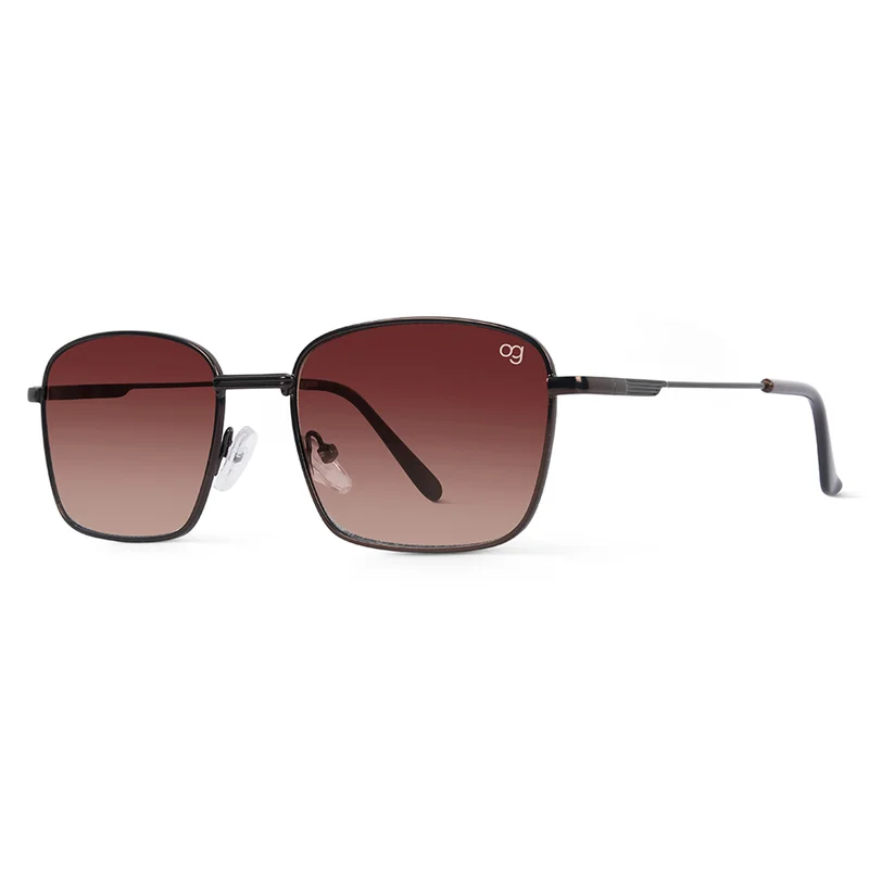 Woggles UV- Protected  Copper Rectangle Sunglasses