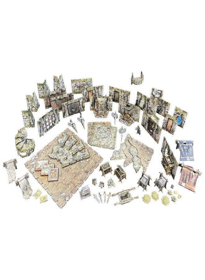 Battle Systems Fantasy Dungeon Terrain Crypts & Caverns Terrain Immersive Scenery for D&D DND Maladum Pathfinder RPGs Full Color Heavy Duty Cardstock Printed Both Sides - Image 2