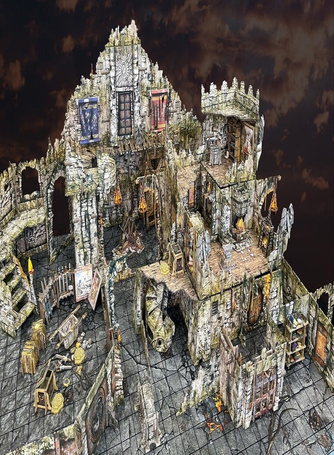 Battle Systems Fantasy Dungeon Terrain Crypts & Caverns Terrain Immersive Scenery for D&D DND Maladum Pathfinder RPGs Full Color Heavy Duty Cardstock Printed Both Sides - Image 3