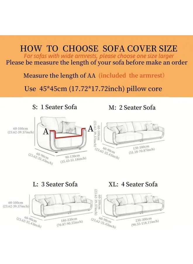 Wind Stretchable Single Seat Sofa Cover 90 130cm Black Golden Machine Washable - Image 3
