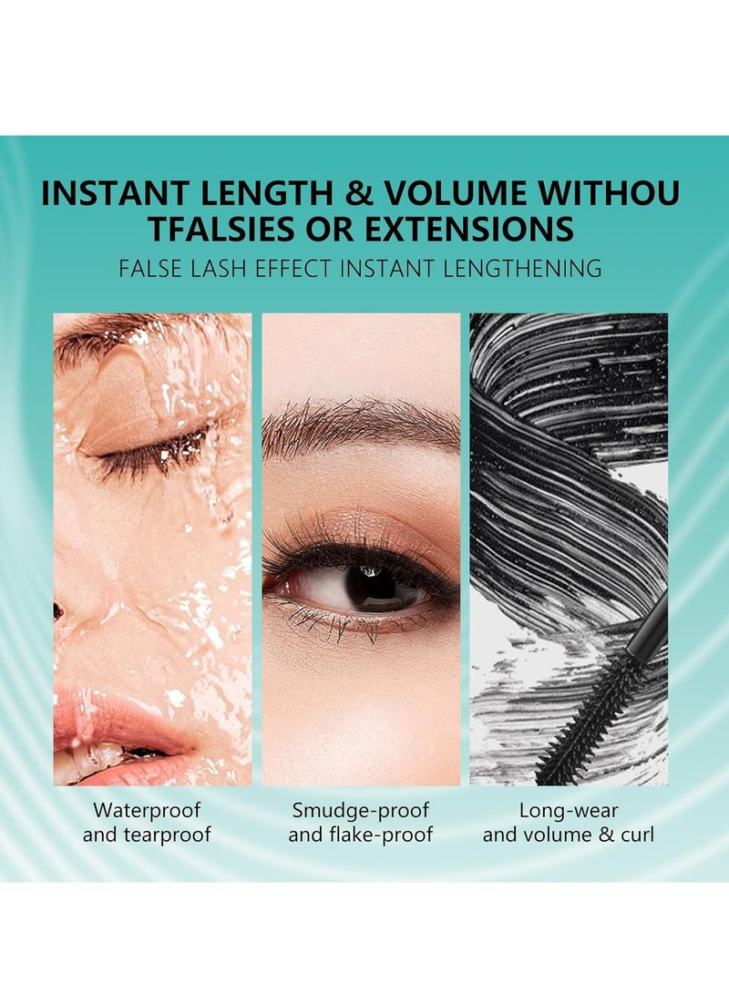 ماسكارا سائل تمديدات الرموش، ماسكارا سائل لتزدهر تمديدات الرموش ماسكارا-برين سميكة ونحيلة (غنية الأسود 10.7g) 0.38 أوقية - Image 2