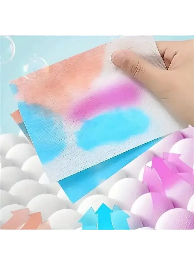 100 Pcs Color Catcher Laundry Sheets Prevent Dye Bleeding and Transfer for Vibrant Colors - Image 4