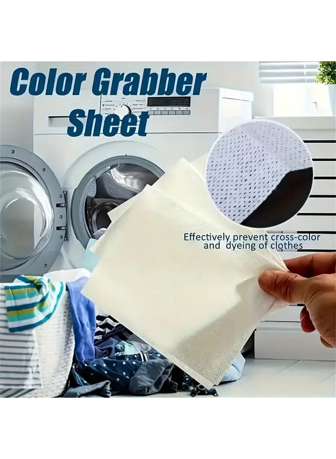 100 Pcs Color Catcher Laundry Sheets Prevent Dye Bleeding and Transfer for Vibrant Colors - Image 3