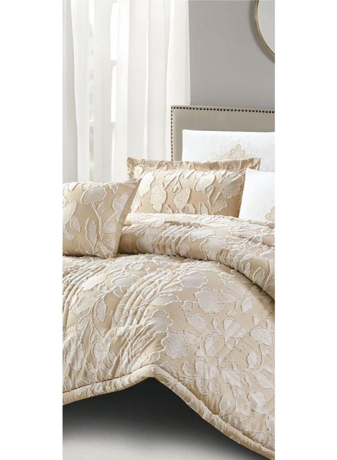 ريد روز مفرش سرير نفرين ملكي ذو طابع نقش ورق من خامات الميكروفايبر 8 قطع، مقاس اللحاف 260x240 سم - Image 3