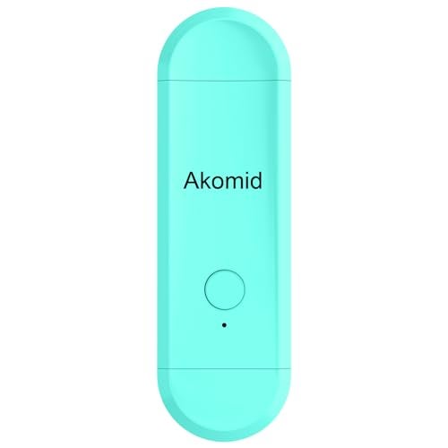 Akomid USB Rechargeable Book Light for Reading in Bed, 8 LEDs Bookmark Style Clip on, Eye-Cared Amber Light Mode for Kids, Blue Light Blocking, Stepless Dimming, Lake Blue - Image 1