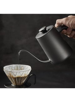 ماركة غير محددة أطقم تقديم القهوة للتخييم في الهواء الطلق، مجموعة ماكينة صنع القهوة الزجاجية، ماكينة صنع القهوة اليدوية المصنوعة من الفولاذ المقاوم للصدأ، مجموعة الكل في 1، حقيبة هدايا للسفر، مجموعة صب القهوة المحمولة TS-05  - Image 4