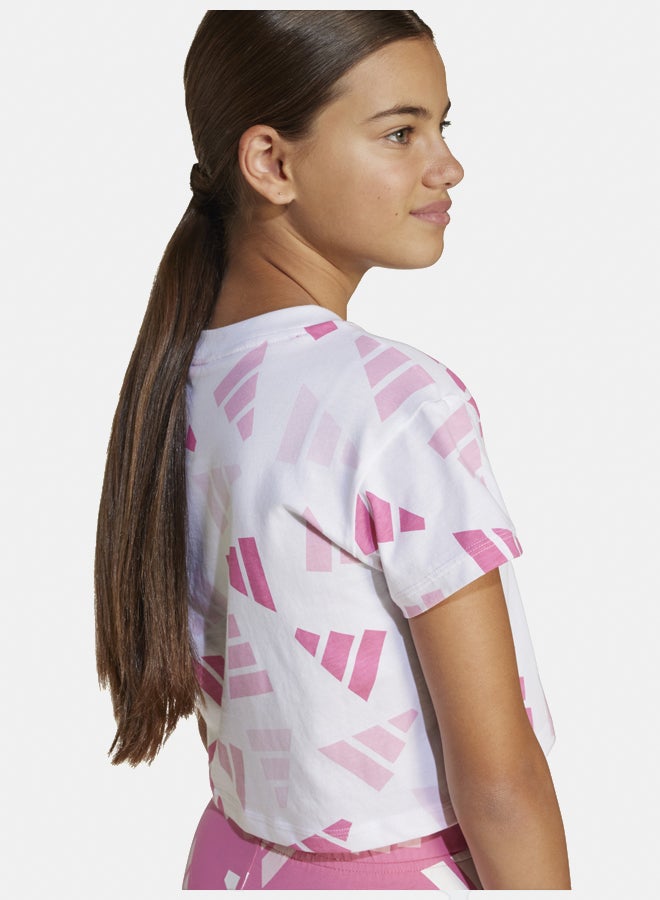 Adidas seasonal essentials logo celebration cropped women's t-shirt - Image 3