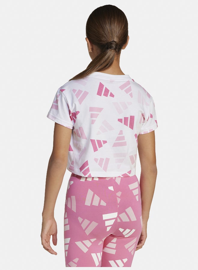 Adidas seasonal essentials logo celebration cropped women's t-shirt - Image 4