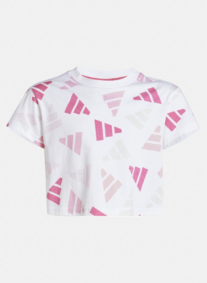Adidas seasonal essentials logo celebration cropped women's t-shirt - Image 2
